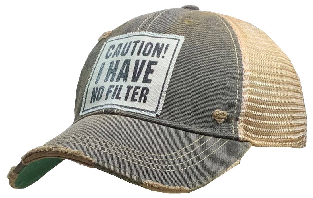 Caution! I Have No Filter Trucker Hat Baseball Cap