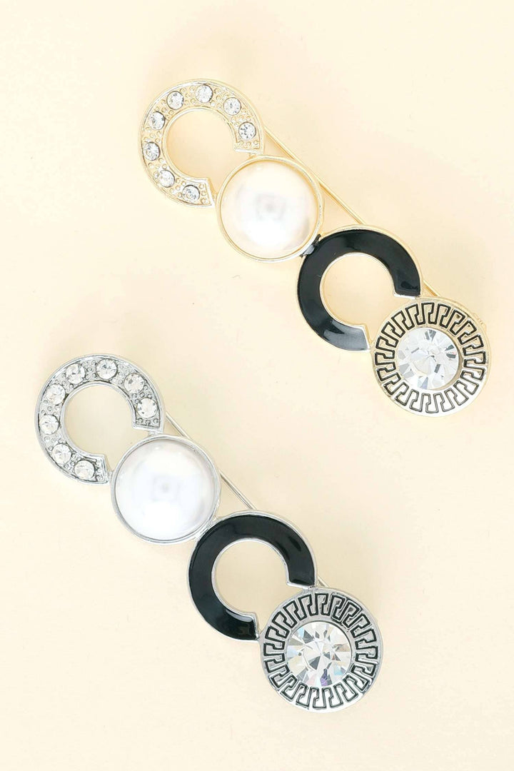 COCO FASHIONISTA JEWELED BROOCH PIN