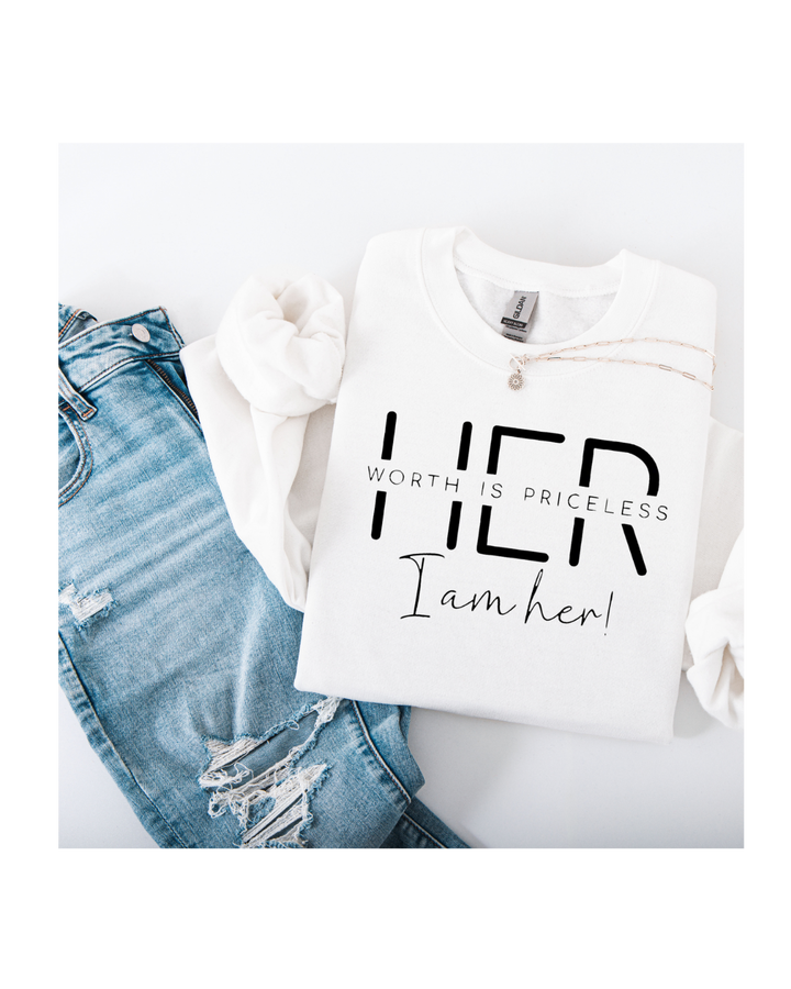 HER WORTH T SHIRT