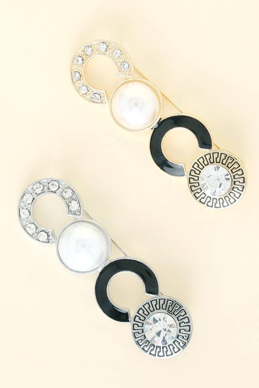 COCO FASHIONISTA JEWELED BROOCH PIN